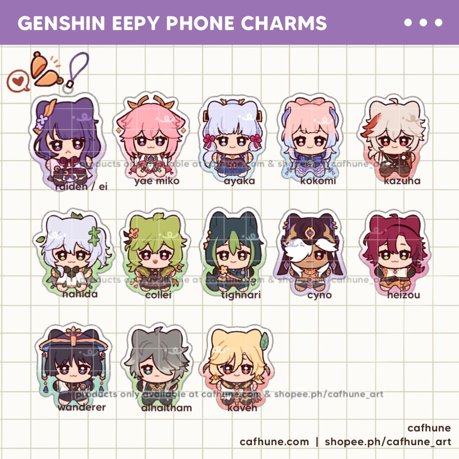 Genshin Mipy Phone Charms ♡ Inazuma & Sumeru