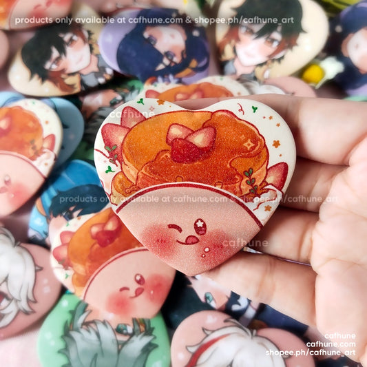 Kirbo ♡ Heart Button Badge