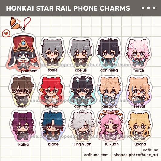 Honkai SR Phone Charms