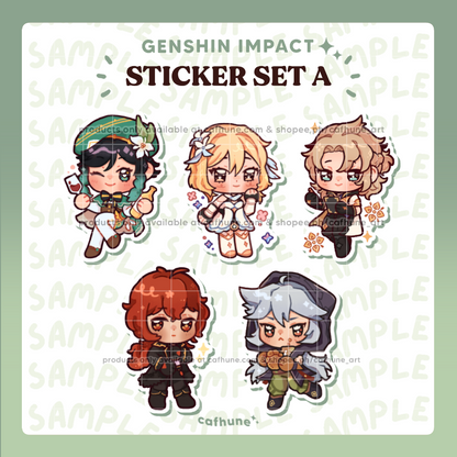 Genshin ♡ Chibi sticker pack [Vol 1]